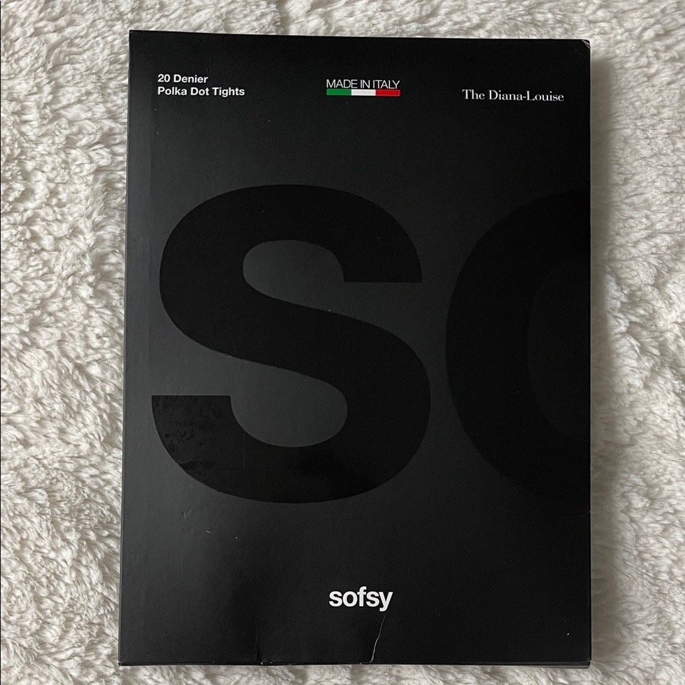 NIB Sofsy Classic Black Tights with Polka Dots Sz 2-S